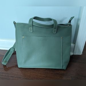 NEW Portland Leather Goods Sage Medium Crossbody Zip